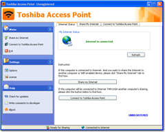 how to set up wireless connection on toshiba laptop